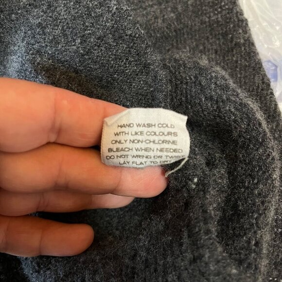 Duffy‎ Cashmere Blend Longline Metal Ring Accent Cardigan Size M - Picture 8 of 10